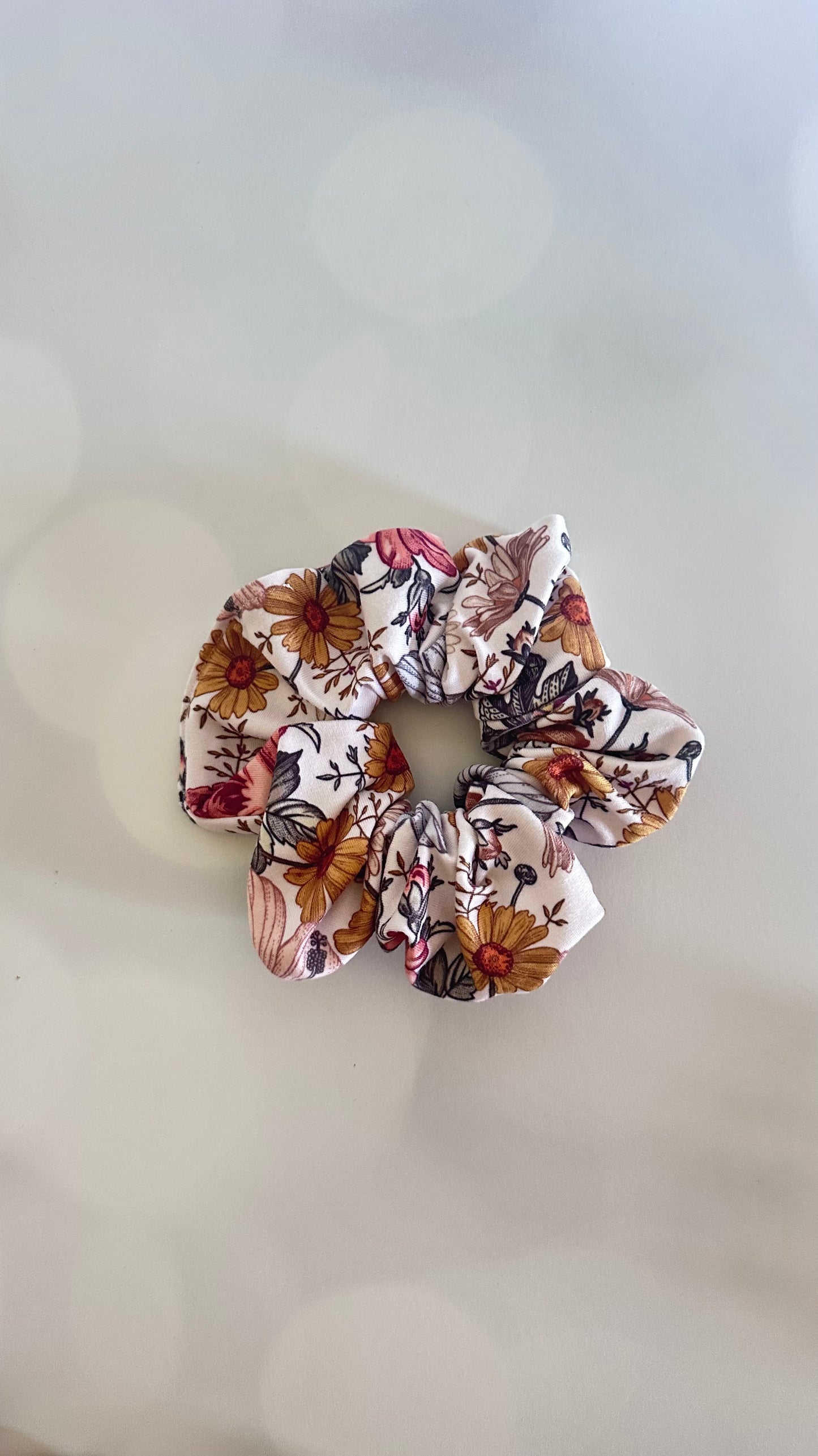 Bridgerton Inspired Floral Scrunchie