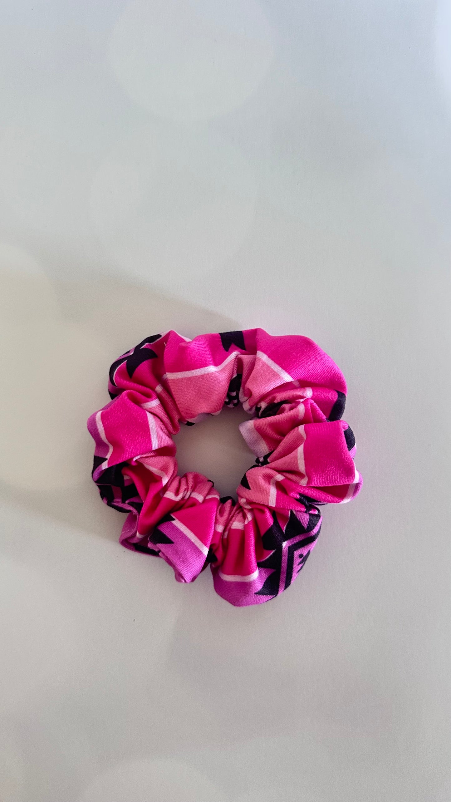 Pink Aztec Scrunchie