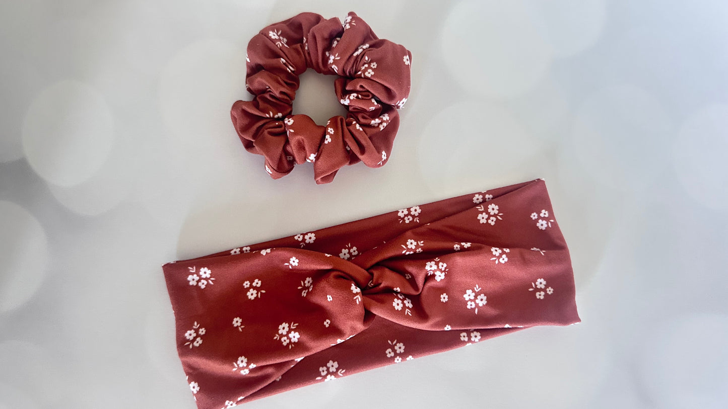 Copper Floral Headband