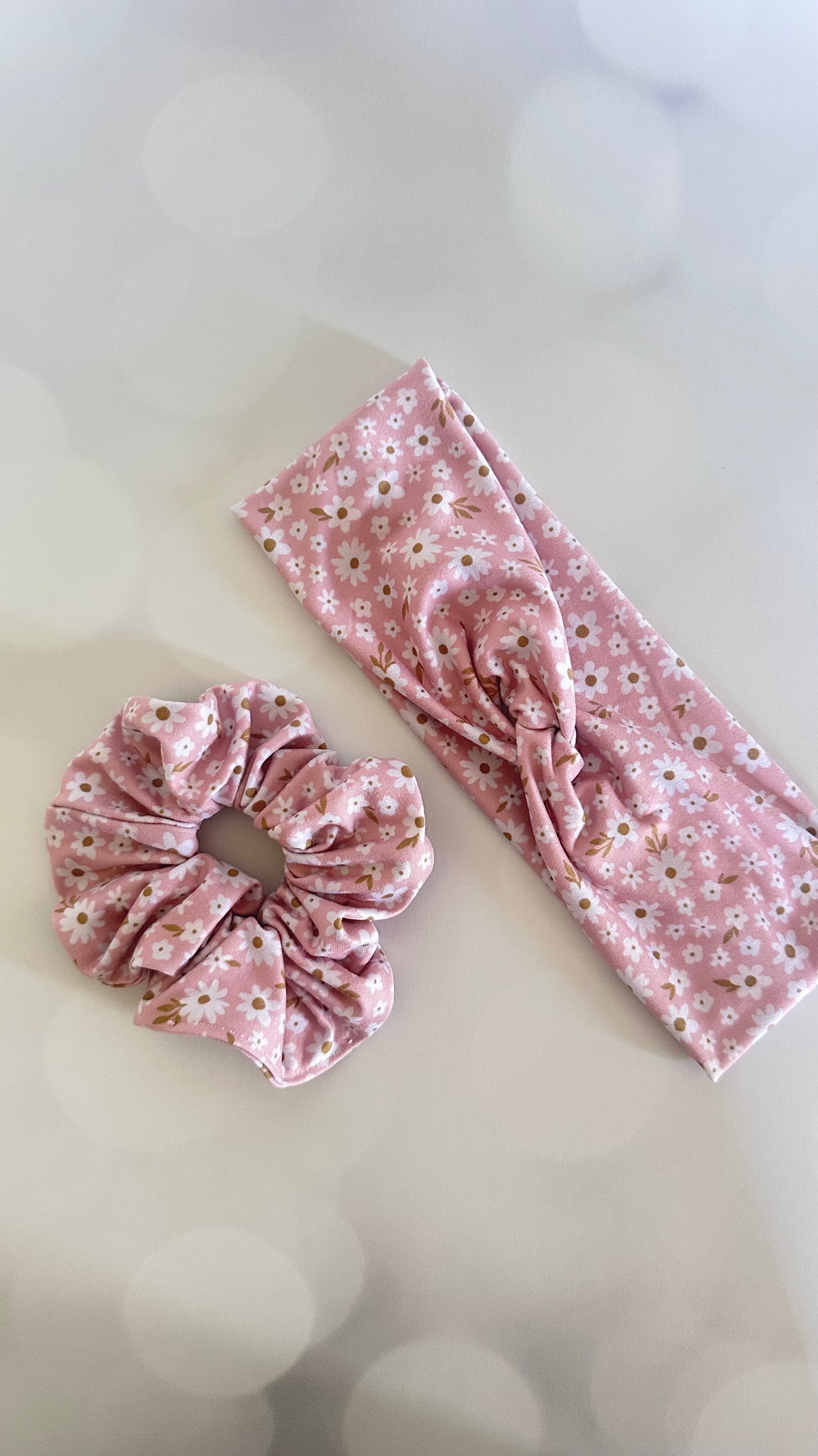 Pink Floral Headband