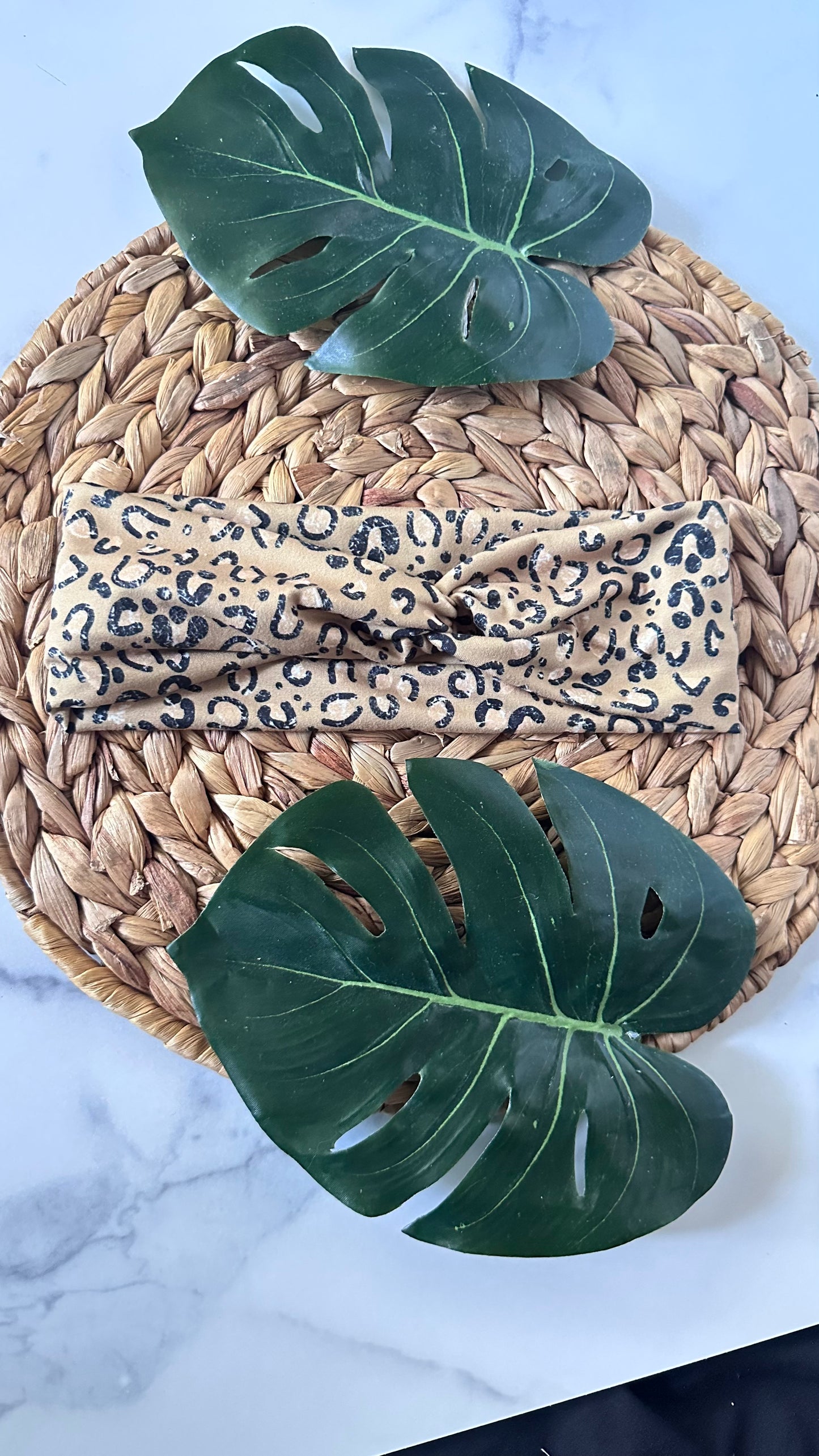 Faded leopard twistband