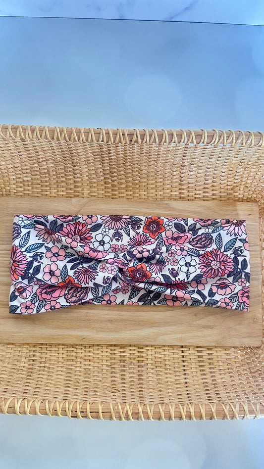 Retro Floral Headband