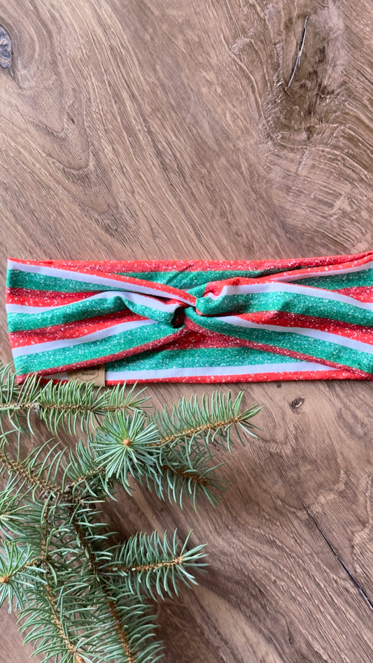 Sparkly Christmas Stripes