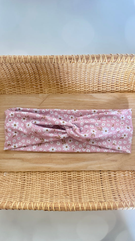Pink Floral Headband