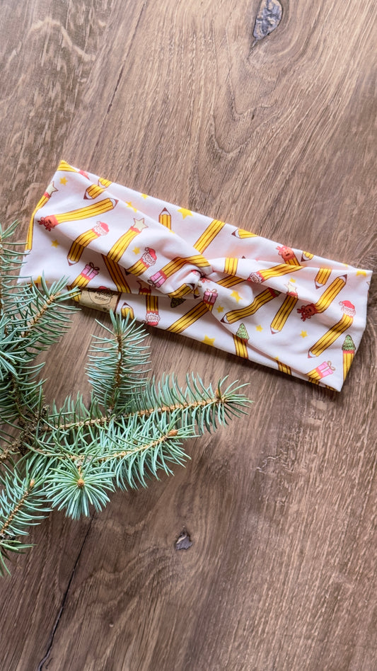 Christmas pencils headband