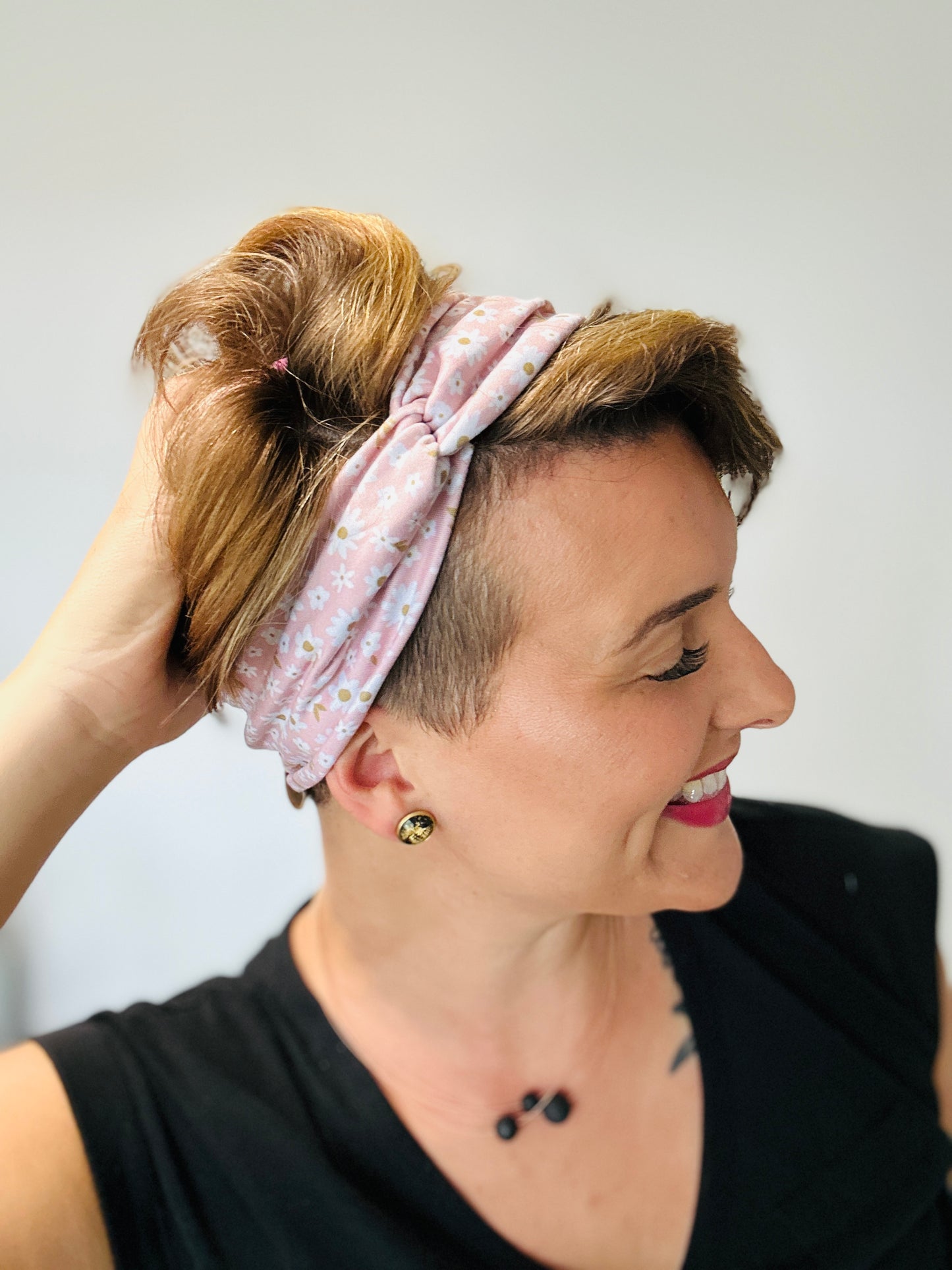 Pink Floral Headband