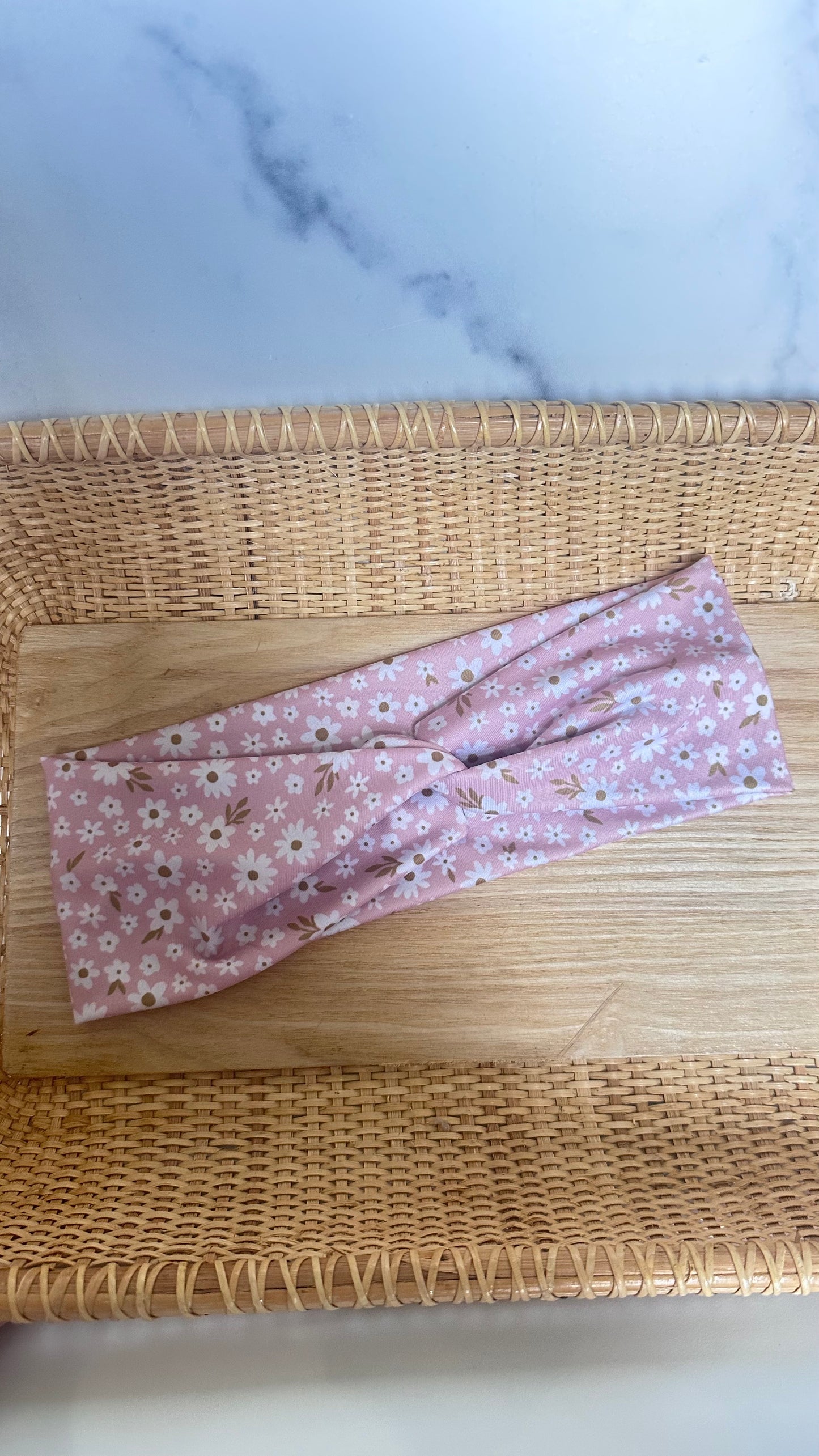 Pink Floral Headband