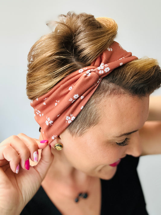 Copper Floral Headband