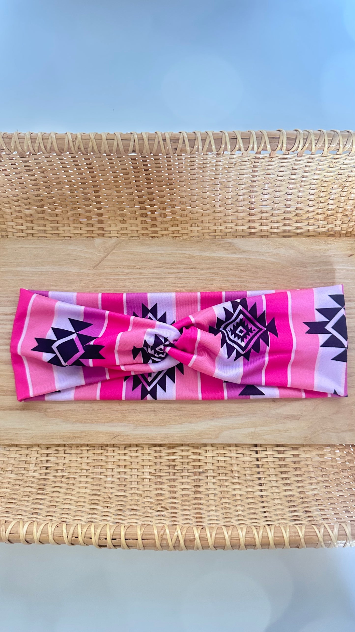 Pink Aztec Headband