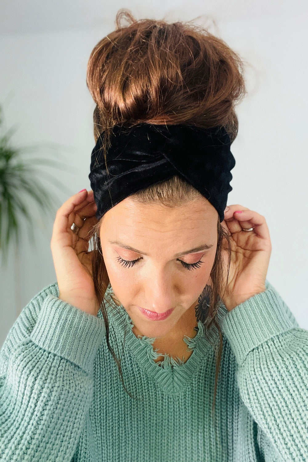 Velvet headbands, multiple color options