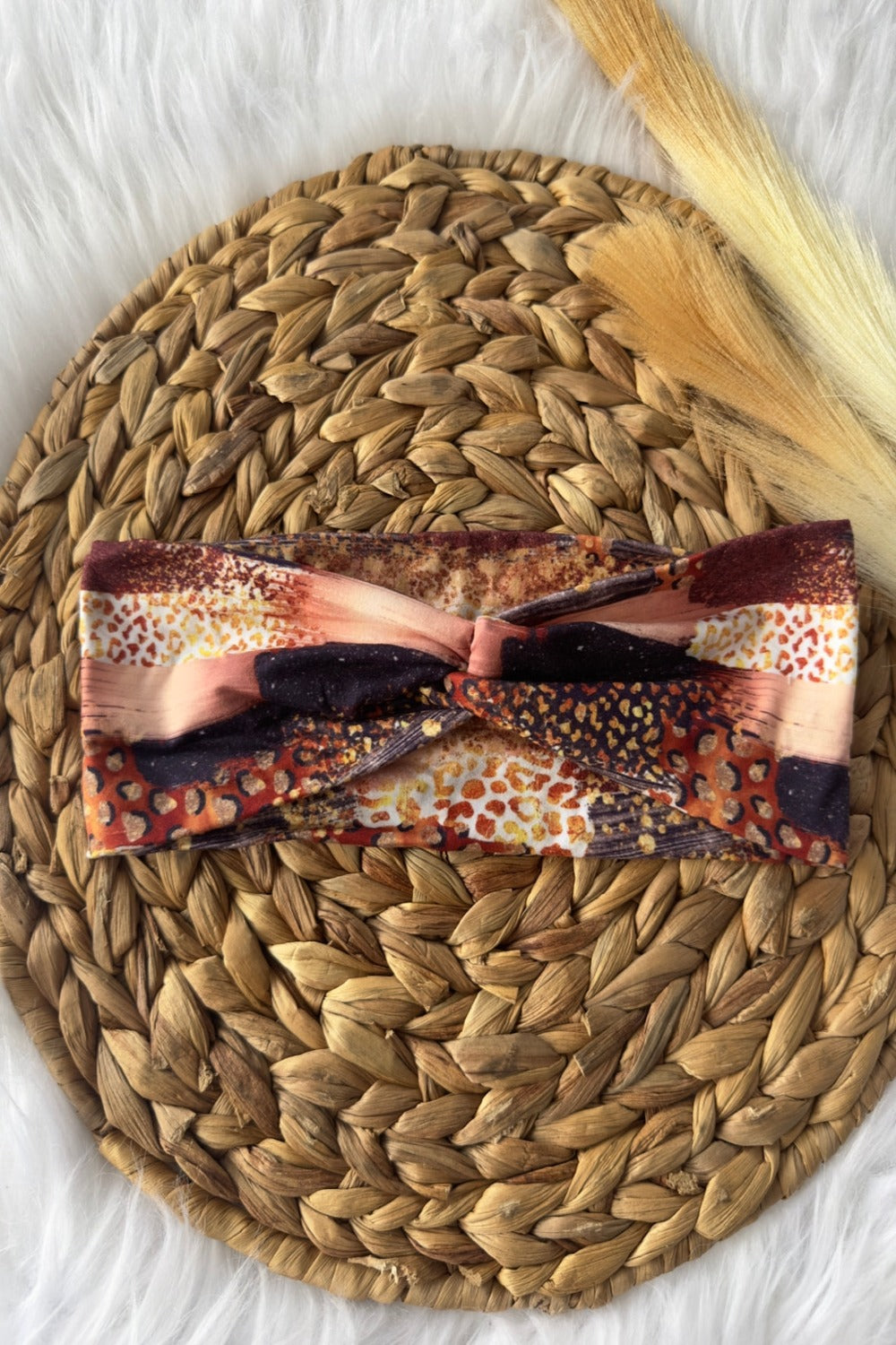 Glitter brushstrokes headband